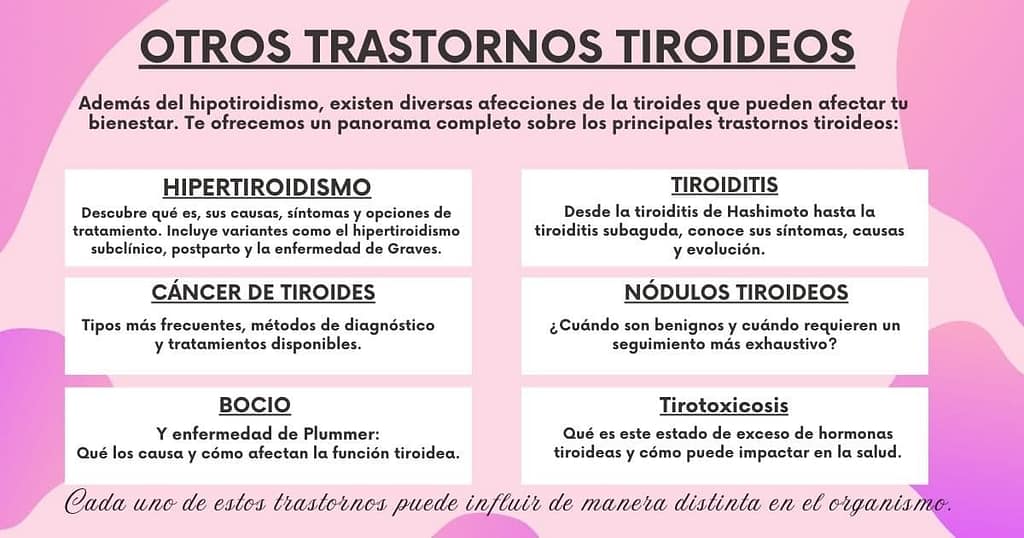 Inicio 6 Índice de trastornos tiroideos: hipertiroidismo, tiroiditis, cáncer de tiroides, nódulos, bocio y tirotoxicosis.